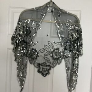 Sharmark vintage sequined shawl